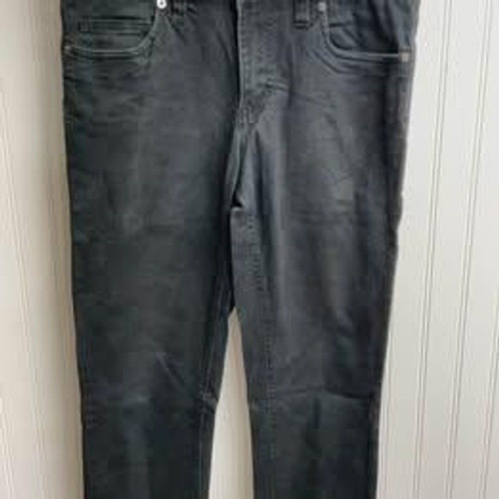 Carbon Mens Skinny Stretch Flex Jeans Black Size 30x30 Slim Fit Five Pocket